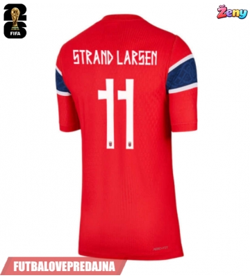 Lacne Ženy Futbalové dres Nórsko Jorgen Strand Larsen #11 MS 2026 Krátky Rukáv - Domáci
